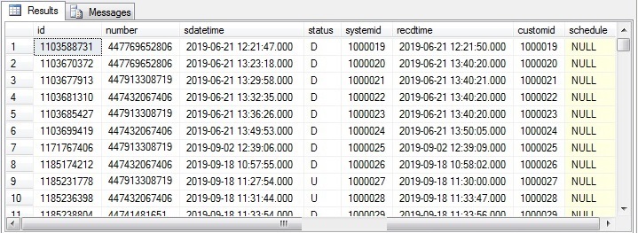 SMS bulk delivered status