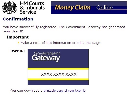 Government Gateway ID